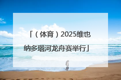 （体育）2025维也纳多瑙河龙舟赛举行