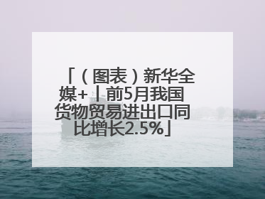 （图表）新华全媒+丨前5月我国货物贸易进出口同比增长2.5%