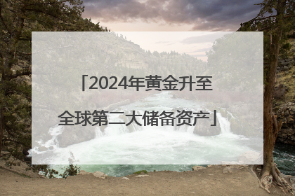 2024年黄金升至全球第二大储备资产