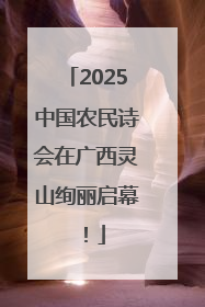 2025中国农民诗会在广西灵山绚丽启幕！