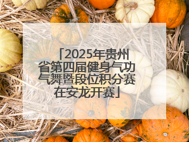 2025年贵州省第四届健身气功气舞暨段位积分赛在安龙开赛