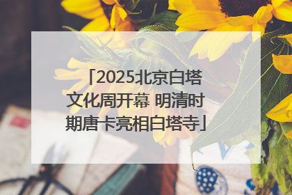 2025北京白塔文化周开幕 明清时期唐卡亮相白塔寺