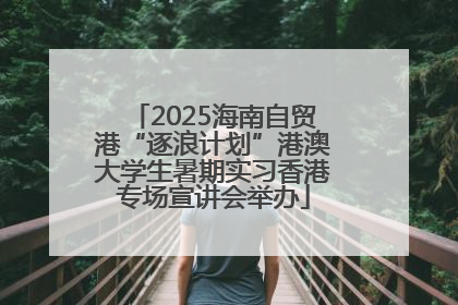 2025海南自贸港“逐浪计划”港澳大学生暑期实习香港专场宣讲会举办