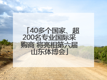 40多个国家、超200名专业国际采购商 将亮相第六届山东体博会